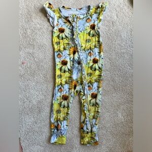 Bamboo Daisy Ruffle Romper (bums and Roses formerly little bum bums) 18-24